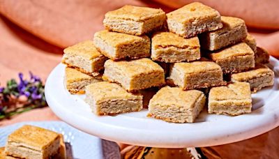 Lovely lavender shortbread is a delicious dessert to serve for Bridgerton debut