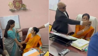 Video: UP Principal Forcibly Removed From Office Amid Paper Leak Probe