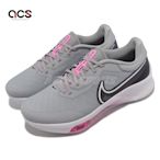 Nike 高爾夫球鞋 Air ZM Infinity Tour Next% 男女鞋 寬楦 灰 粉紅 高球 鞋釘 DM8446-060