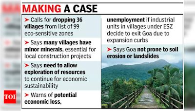 Can shift forests, not minerals, industries: Goa govt to Centre | Goa News - Times of India