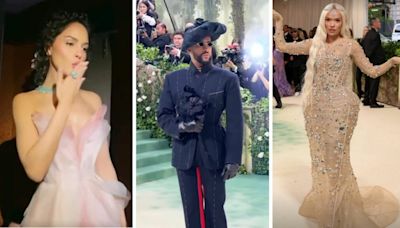 Met Gala 2024: Eiza González deslumbrante, Karol G como elfa, Bad Bunny imponiendo moda y más latinos en la alfombra