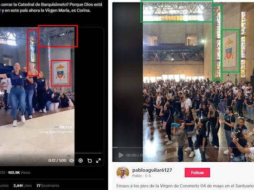 Video de feligreses en iglesia venezolana fue alterado, no cantan a favor de Edmundo González