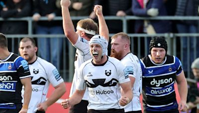 Gallagher Premiership: Bristol Bears move top of table with derby win at Bath; Leicester Tigers win at Newcastle Falcons