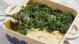 A family-favorite potato and spinach casserole gets lightened up