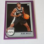 22-23 Hoops - Purple  #255 - Blake Wesley RC