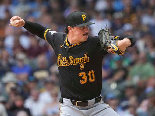 Paul Skenes pitches 7 no-hit innings as the Pirates blank the Brewers 1-0