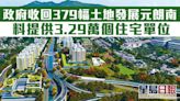 政府收回379幅土地發展元朗南 料建3.29萬個住宅單位