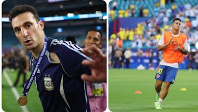 Lionel Scaloni alentó a James tras la derrota en la final de la Copa América 2024