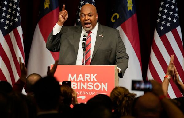 At North Carolina’s GOP convention, governor candidate Robinson energizes Republicans for election