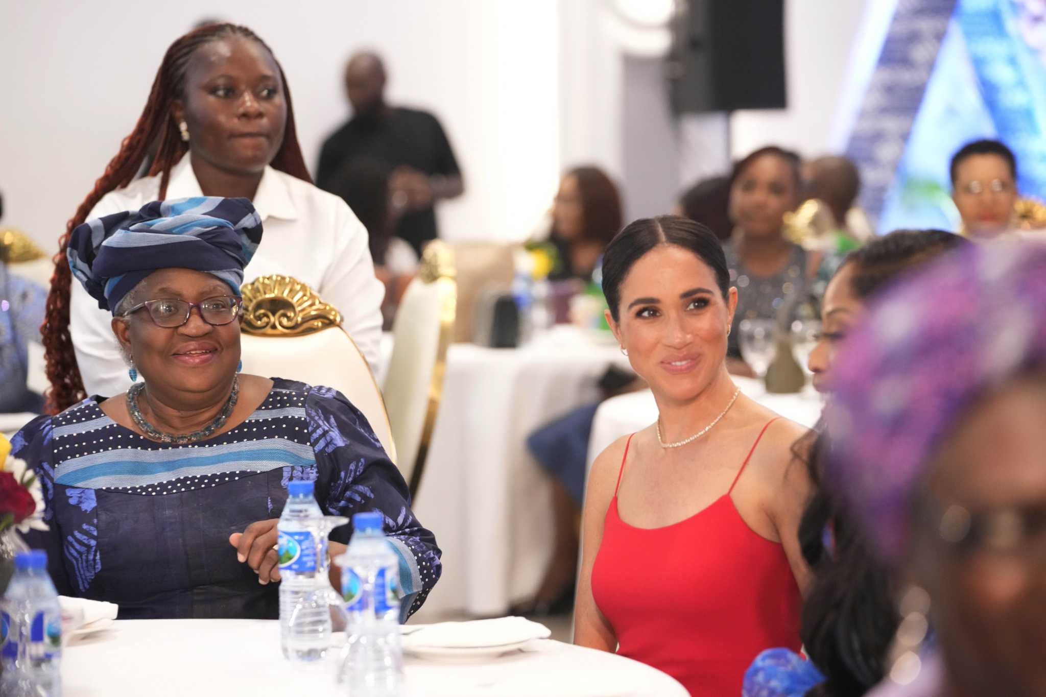 Duchess of Sussex, called ‘Ifeoma’ in Nigeria, speaks with women about her Nigerian roots