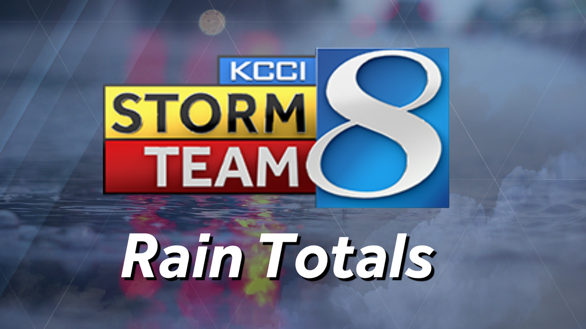 Iowa rainfall totals: See who got soaked from Wednesday night's storms