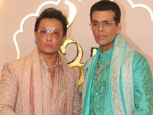 Karan Johar Poses With Prabal Gurung at Anant Ambani and Radhika Merchant's Wedding | Photos - News18