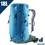 Deuter TRAIL 18L 輕量拔熱透氣登山背包(AIRCONTACT 3D立體背負系統)_藍