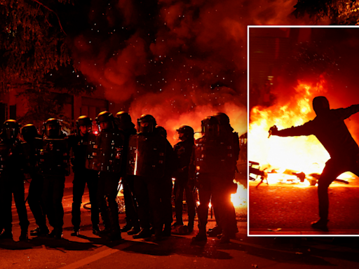 French elections: Riots erupt after left-wing coalition projected to win plurality of seats