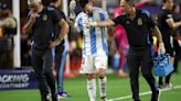 Argentina's Messi goes off injured in Copa final