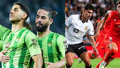 (Pre) Betis y Real Sociedad defienden Europa contra Las Palmas y Valencia antes de su duelo directo