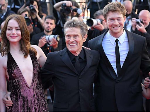Emma Stone, Joe Alwyn and “Kinds of Kindness” Cast Pose Together on Cannes Film Festival Red Carpet