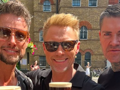 Boyzone delight their fans as Ronan, Shane and Keith reunite