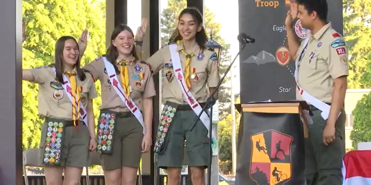 3 women earn Eagle Scout title in Portland troop