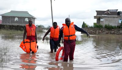 At least 70 people killed by flooding in Kenya as more rain is expected through the weekend