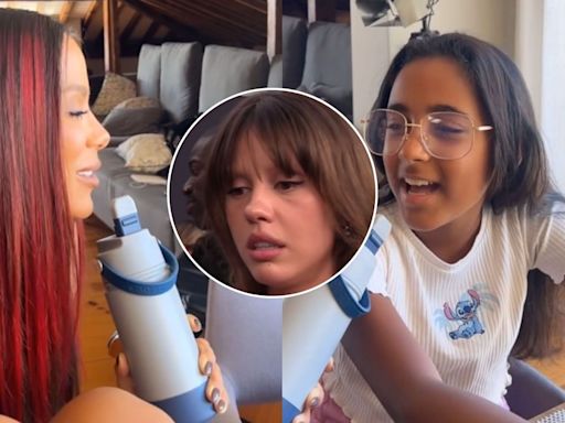 Anitta recria meme de Mia Goth com a sobrinha; vídeo