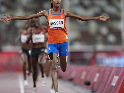 Dutch runner Sifan Hassan trying to win the 5,000, 10,000 and marathon in Paris. ’It is very hard.’