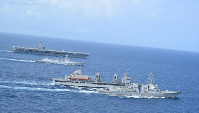 Indian Navy, US's Theodore Roosevelt Carrier Strike Group conduct joint exercise in Indian Ocean