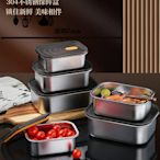 新品德系304不銹鋼保鮮盒食品級可微波加熱飯盒密封冰箱冷凍收納盒子