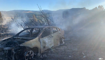 Boyles Fire in Clearlake burns structures and vehicles