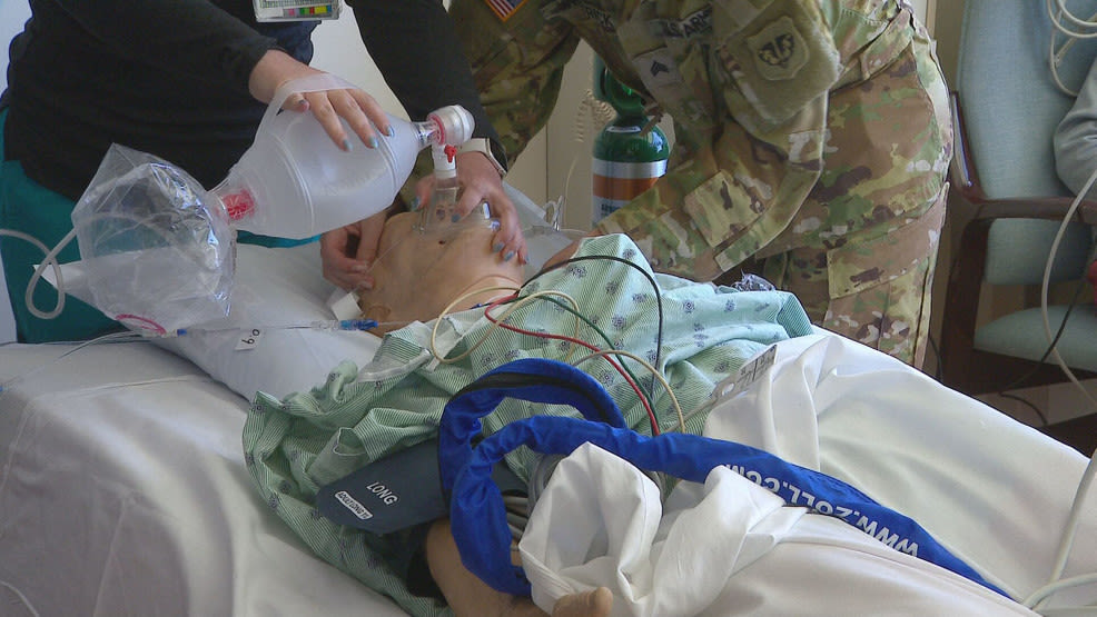 Aurora BayCare and Wisconsin National Guard team up for emergency care training simulation