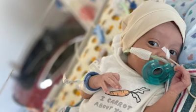 Baby returns home after spending half his life in hospital with botulism