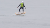 Electric Foil Surfers Terrorize Los Angeles Lineup (Clip)