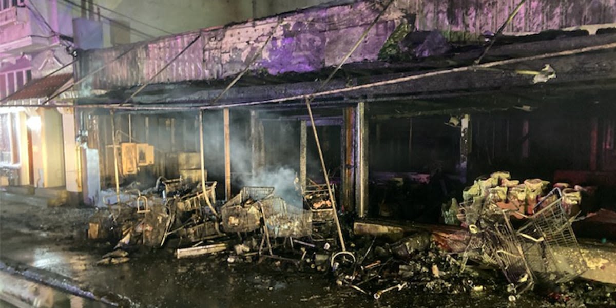 Man arrested for arson after fire destroys former Marina’s Kafe and Deli in NE Portland