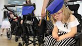 Graduation ceremony at the Foundation for Blind Children's preschool in Phoenix