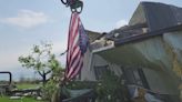 American flag plucked from tornado-destroyed home in sign of strength during Nebraska recovery