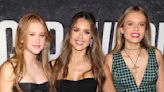 Jessica Alba's daughters wear her dresses from the early aughts