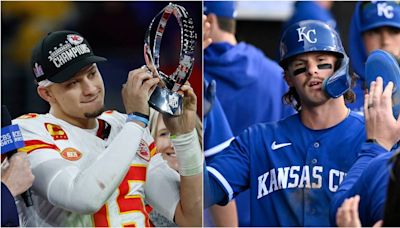 How KC Chiefs’ Patrick Mahomes has embraced Royals’ Bobby Witt Jr. over last 5 years