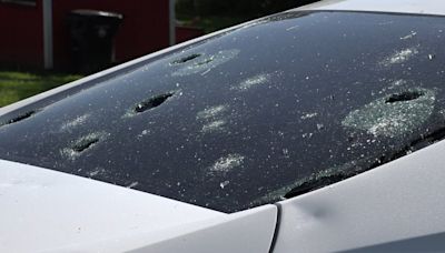 Multiple vehicles in Marshfield sustain heavy hail damage