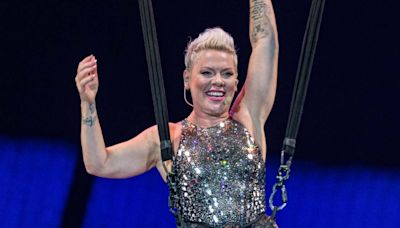 Fans Declare Pink a 'True Rockstar' for Powering Through Onstage Injury: ‘Don’t Need Knees to Fly’