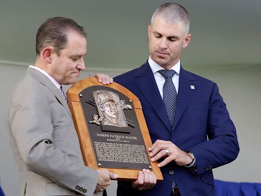 Joe Mauer inducted in the Baseball Hall of Fame