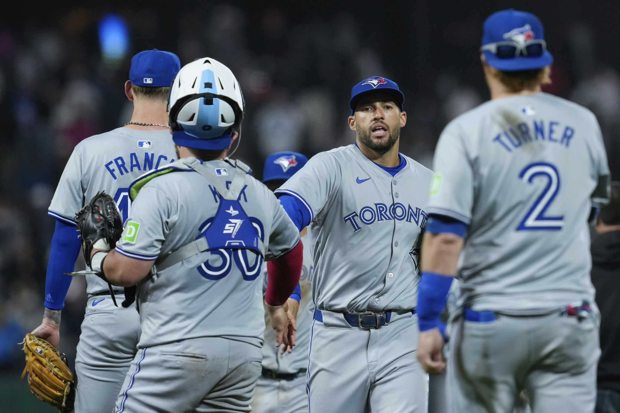 Clement homers, drives in 4 to lead Blue Jays past Giants 10-6