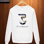 💖PG喬治Paul George長袖純棉T恤上衛衣💖NBA快艇隊Adidas愛迪達運動籃球衣服圓領大學T男女101