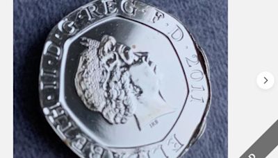 Rare 20p with huge minting error sells for £75 on auction site