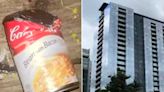 Canned food is raining down from a Portland 23-story highrise...and nobody knows who is behind it