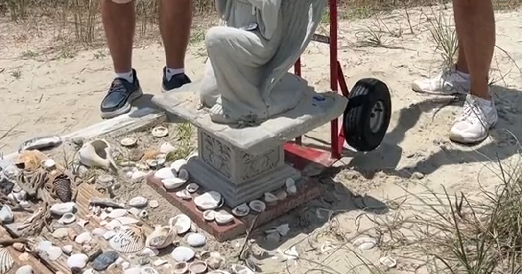 'Andy's Angel' removed from North Myrtle Beach dunes