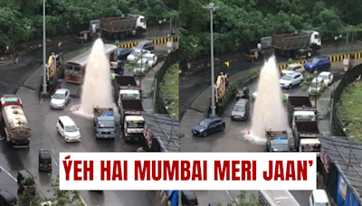 'New Attraction of Mumbai': Burst of 'Fountain' on Powai Road Amuses X Users, BMC Gives Clarification-VIDEO