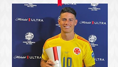 James, MVP en su debut de Copa América con Colombia