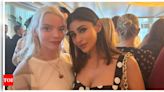 Mouni Roy strikes a pose with 'The Queen's Gambit' star Anya Taylor-Joy; calls her 'The magical girl' - See photos | - Times of India