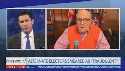 Newsmax host calls Arizona's indictment of Rudy Giuliani and others for scheming to overturn the 2020 election results "tyrannical"