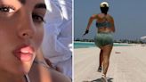 Georgina Rodriguez wows in tiny bikini as she shows off bum by running on beach